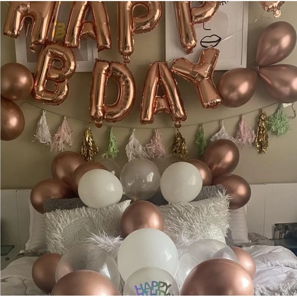 Gold & pastel mint green pale pink white tassel garland party decorations